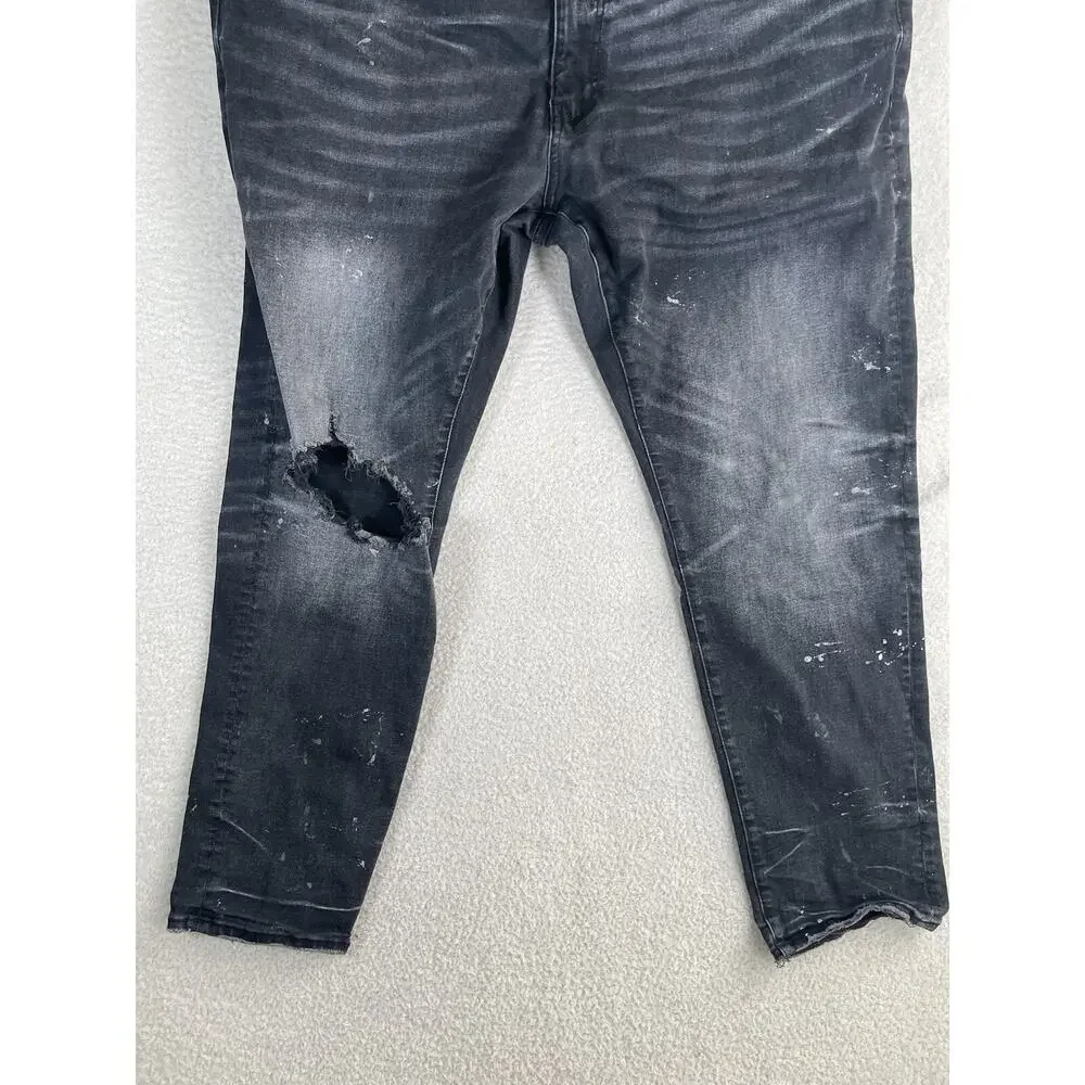 Jordan Craig Legacy Jeans Mens 44x32 Aaron Moto Rider Distressed Street Whiskers